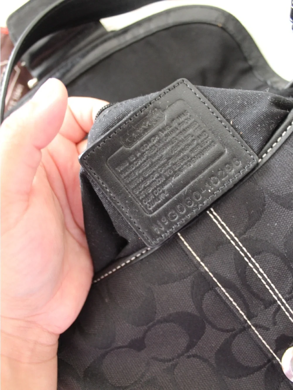 Vintage Coach Soho in Black with Silver Hardware